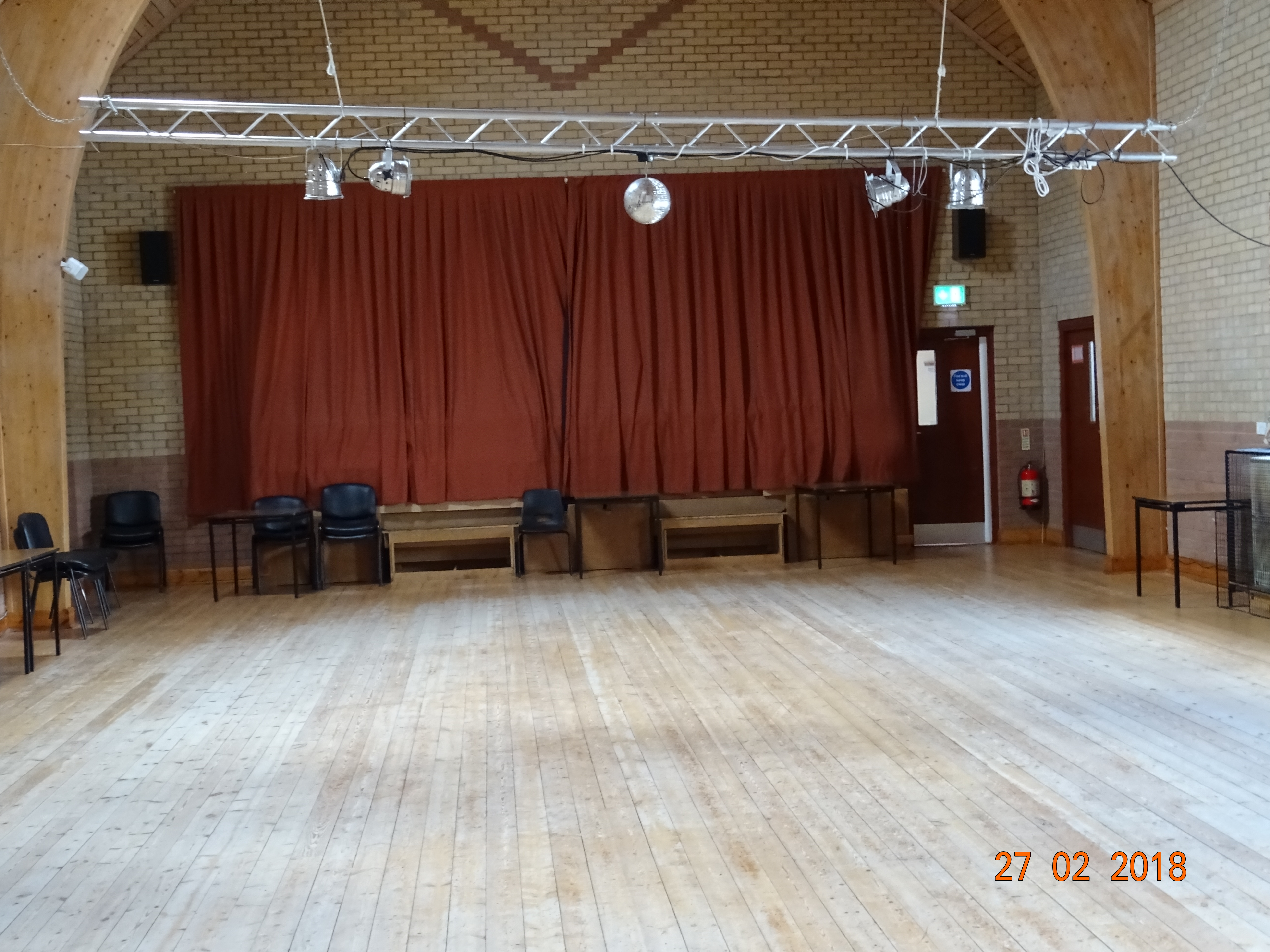 Main Hall showing stage